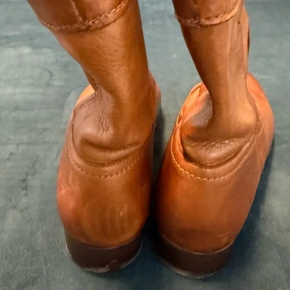 Frye Tan Leather Ankle Booties - Picture 3 of 7